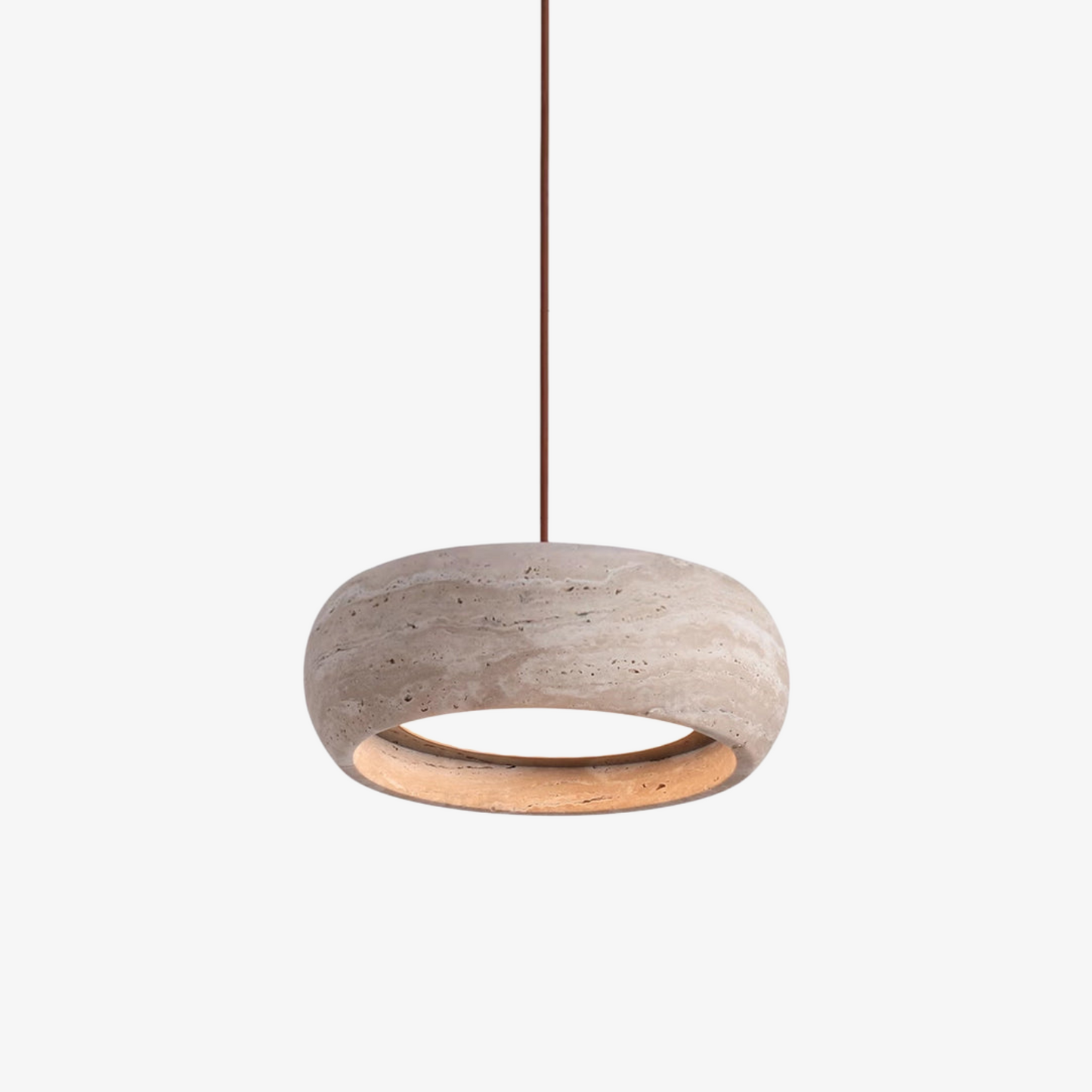 Skulpturale LED Pendelleuchte Im Ringdesign