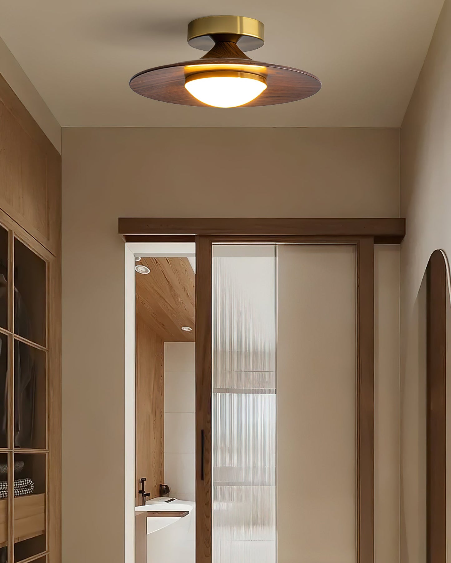 Runde Minimalistische LED-Deckenleuchte