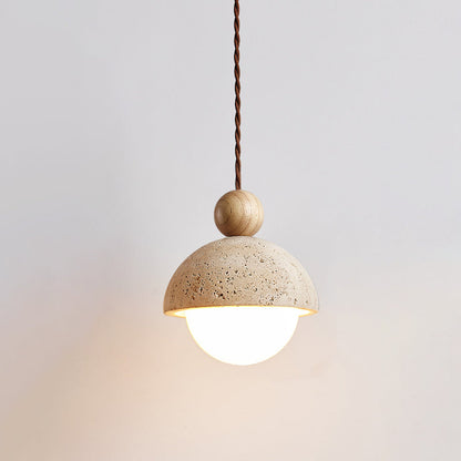 Moderne Pendelleuchte in Erdtönen