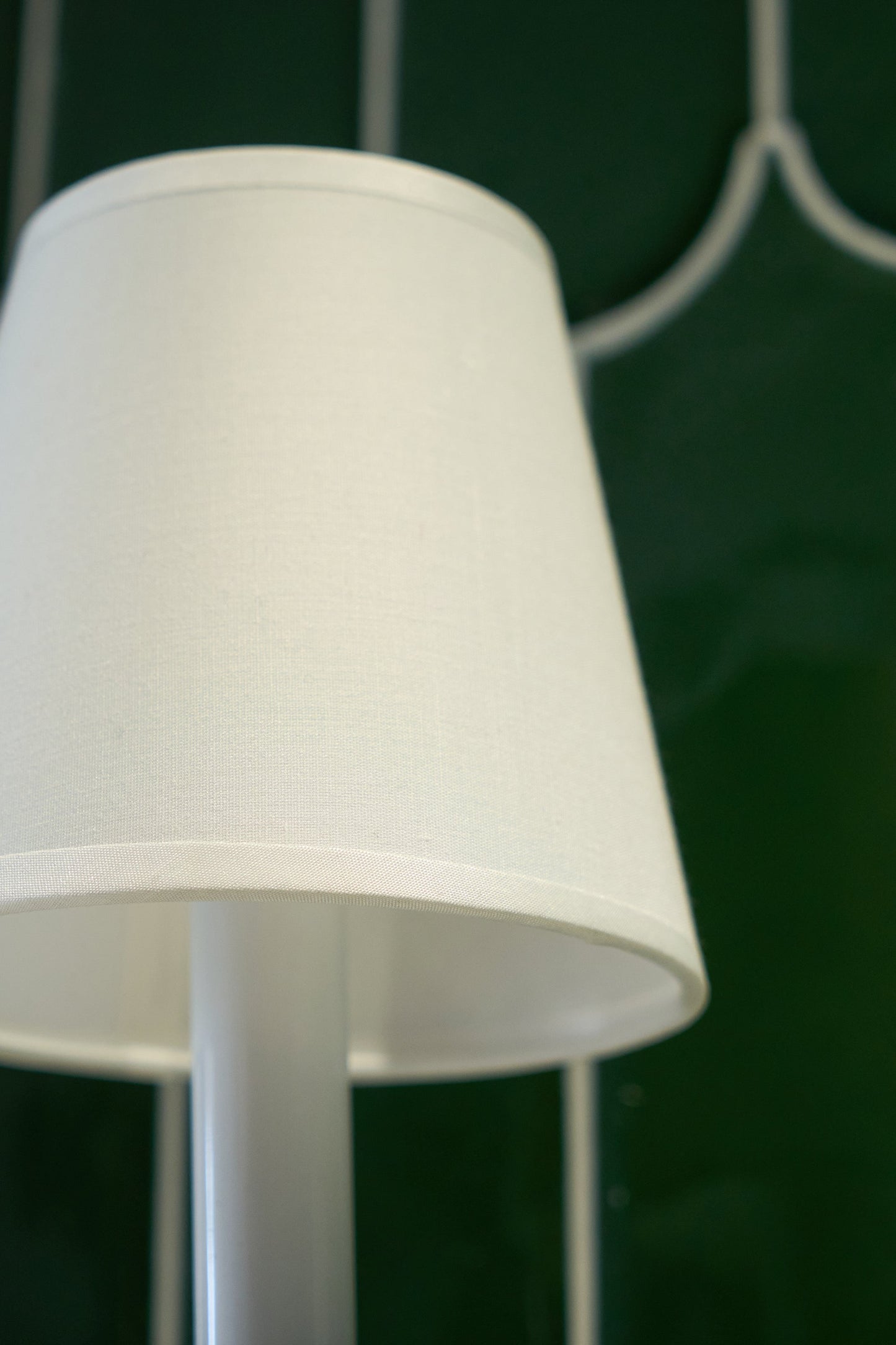 Minimalistische Wandleuchte Mit Weißen Schirmen