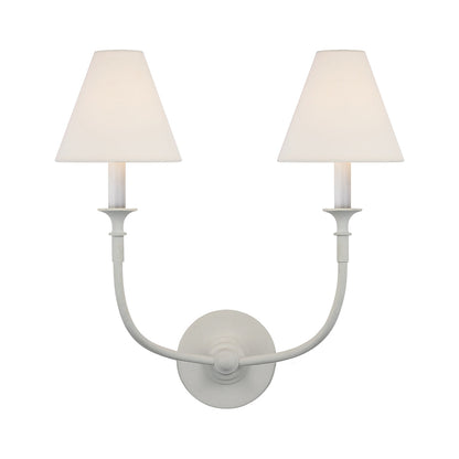 Minimalistische Wandleuchte Mit Weißen Schirmen