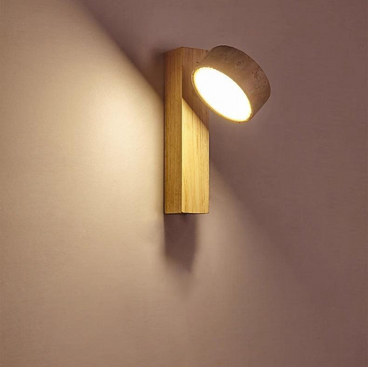 Minimalistische Wandleuchte in Cremeweiß