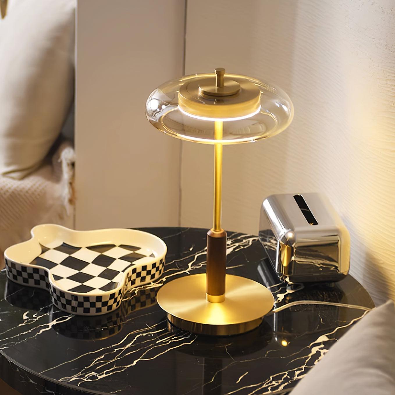 RondoLeuchte: Elegante Tischlampe mit integriertem LED-Licht