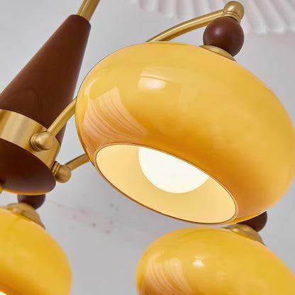 Künstlerische Kronleuchter-Pendelleuchte im Retro-Stil