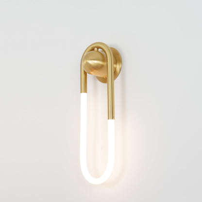 Minimalistische Wandleuchte im Loop-Design