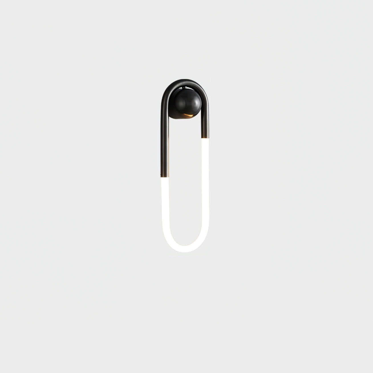 Minimalistische Wandleuchte im Loop-Design
