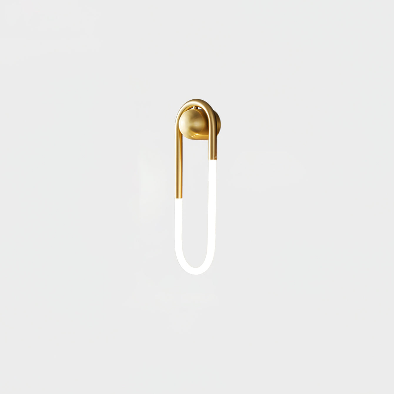Minimalistische Wandleuchte im Loop-Design