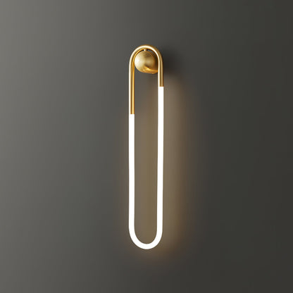 Minimalistische Wandleuchte im Loop-Design