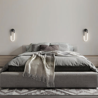 Minimalistische Wandleuchte im Loop-Design