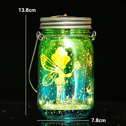 Solar Laterne Mit Hängelampe Im Einmachglas Design