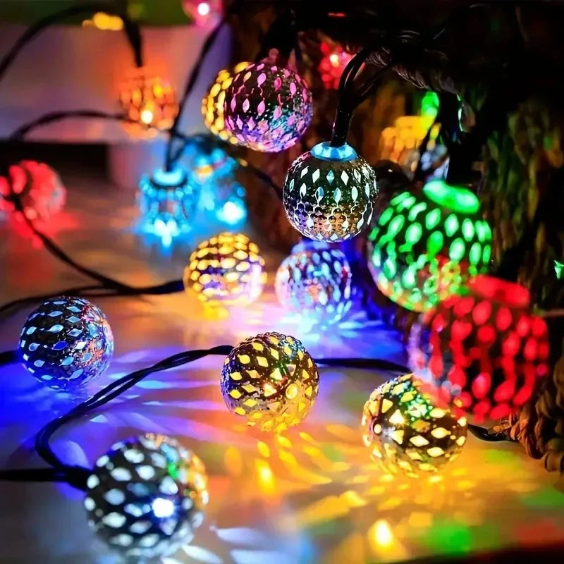 Solar LED Gartenlampe Im Marokkanischen Stil