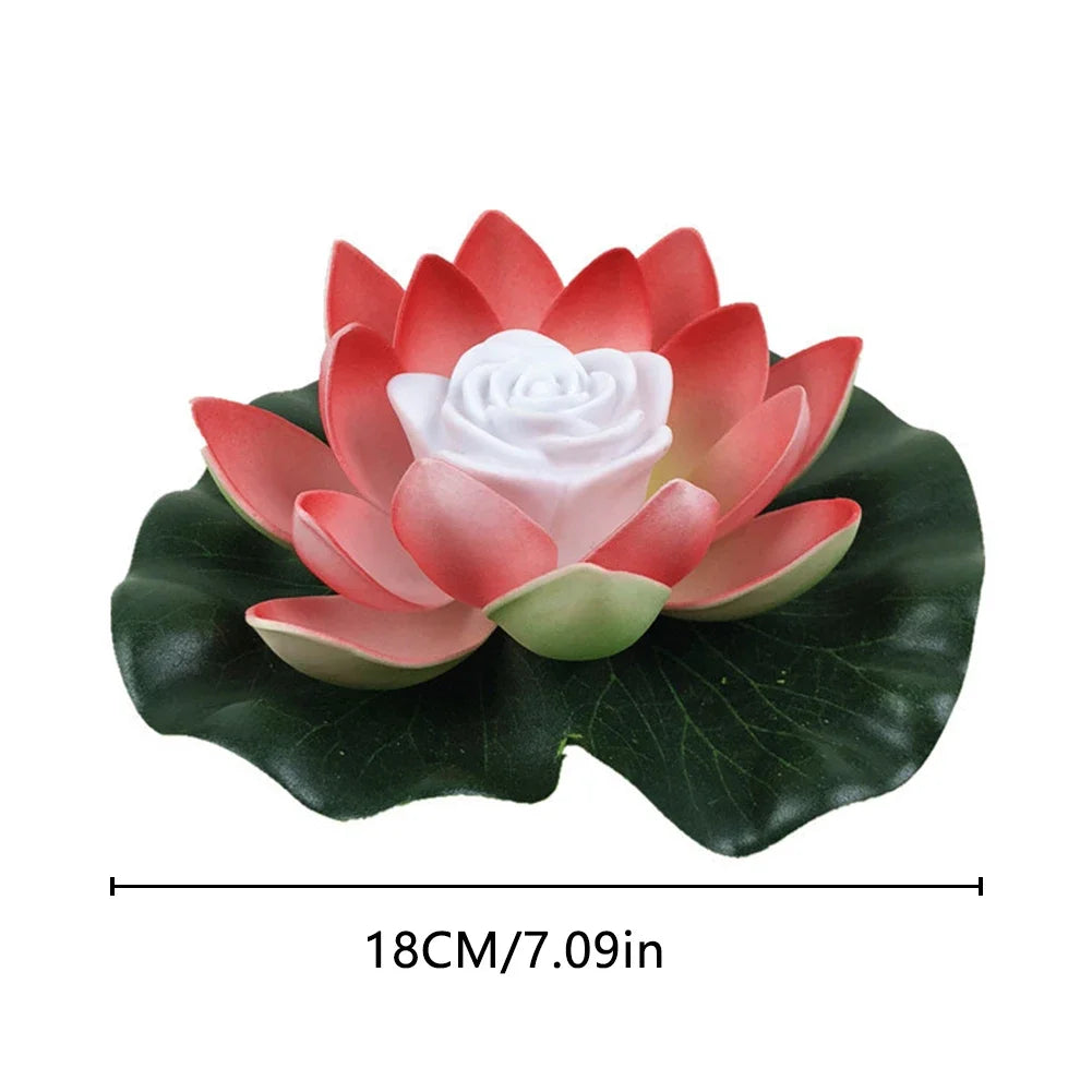 Schwimmende Lotus LED Garten Schwimmbad Leuchte