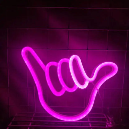 Benutzerdefinierte Frieden Hand LED Neon Zeichen