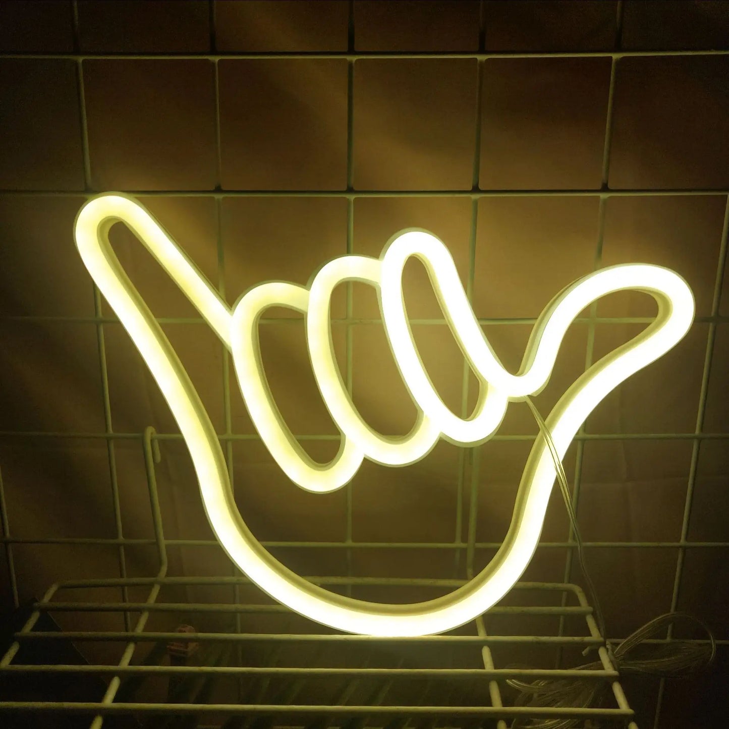 Benutzerdefinierte Frieden Hand LED Neon Zeichen