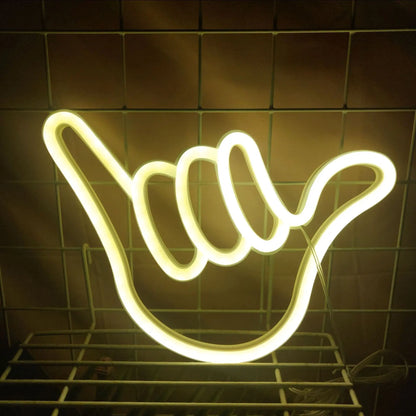 Benutzerdefinierte Frieden Hand LED Neon Zeichen
