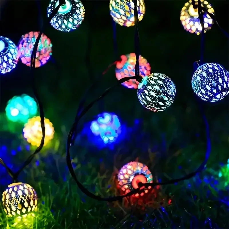 Solar LED Gartenlampe Im Marokkanischen Stil