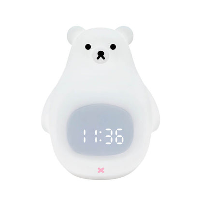 Nachtlicht Eisbär LED Wecker