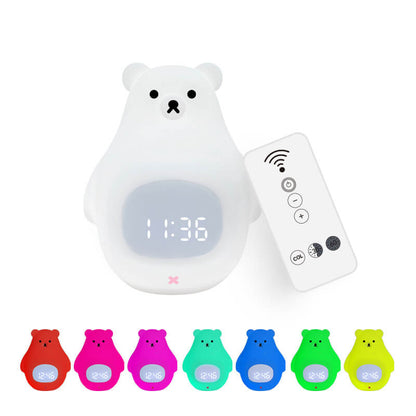 Nachtlicht Eisbär LED Wecker