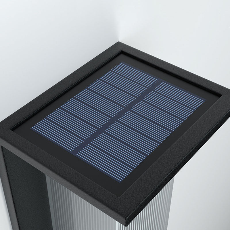 Rechteckige Solarbetriebene LED Aussenwandleuchte