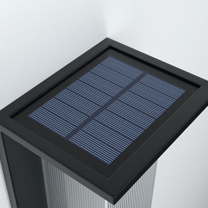 Rechteckige Solarbetriebene LED Aussenwandleuchte