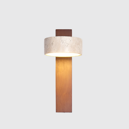 Minimalistische Wandleuchte in Cremeweiß