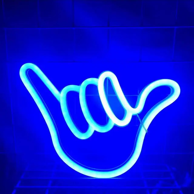 Benutzerdefinierte Frieden Hand LED Neon Zeichen