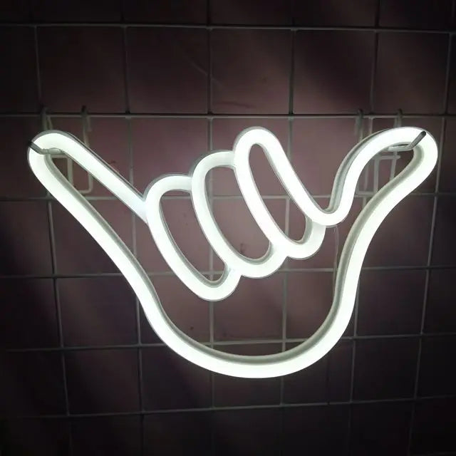 Benutzerdefinierte Frieden Hand LED Neon Zeichen