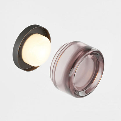 Minimalistische Von Grübchen Inspirierte LED Wandleuchte