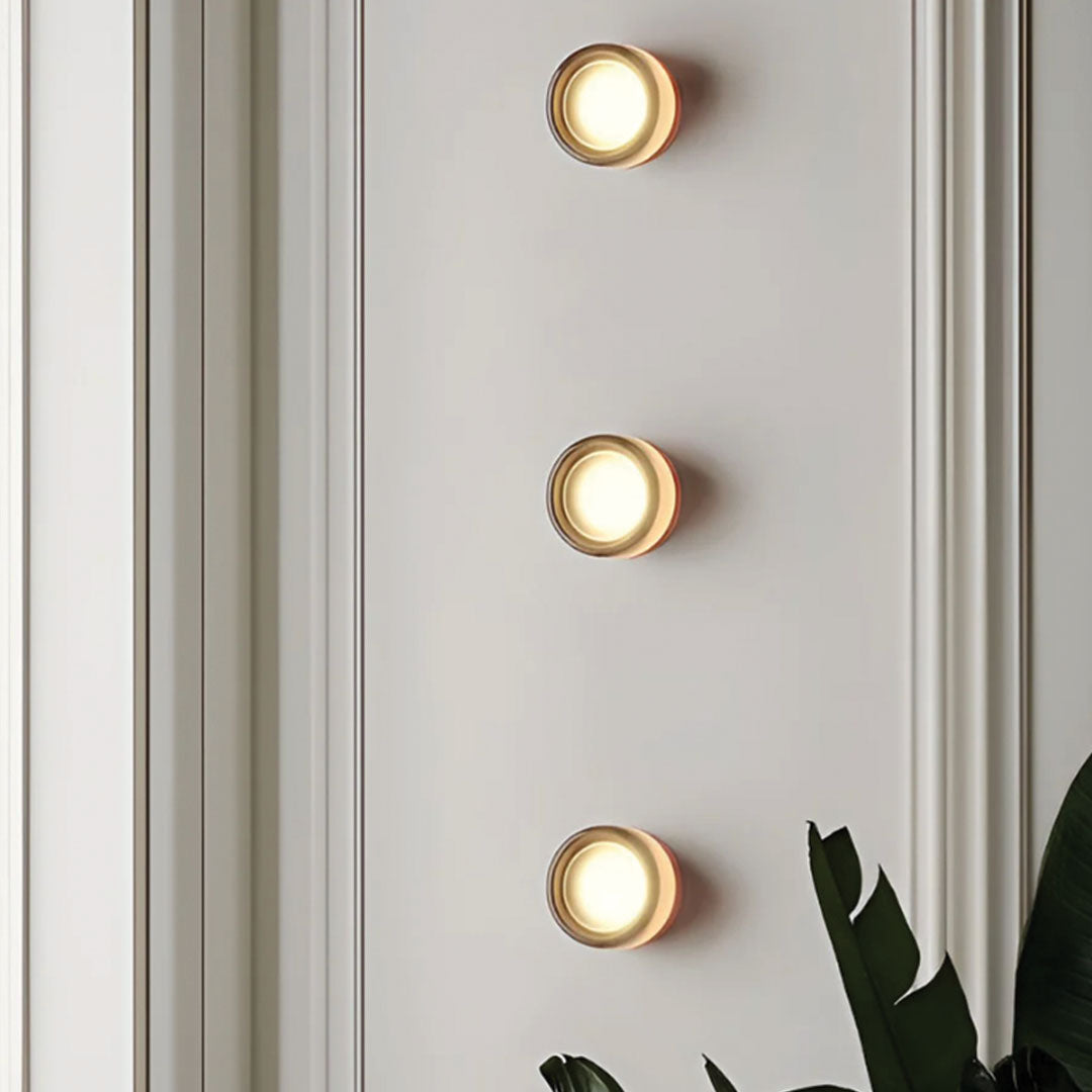 Minimalistische Von Grübchen Inspirierte LED Wandleuchte