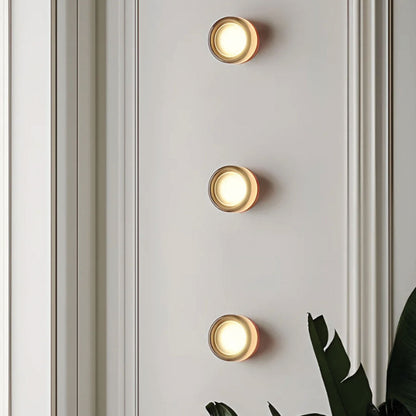 Minimalistische Von Grübchen Inspirierte LED Wandleuchte