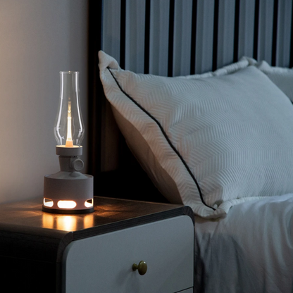 LaternenLeuchten: Vintage-inspirierte LED-Laterne mit warmem, flackerndem Licht