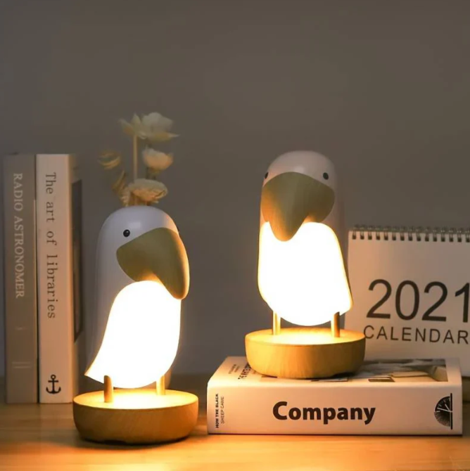 Wiederaufladbare LED Schreibtischlampe In Vogelform