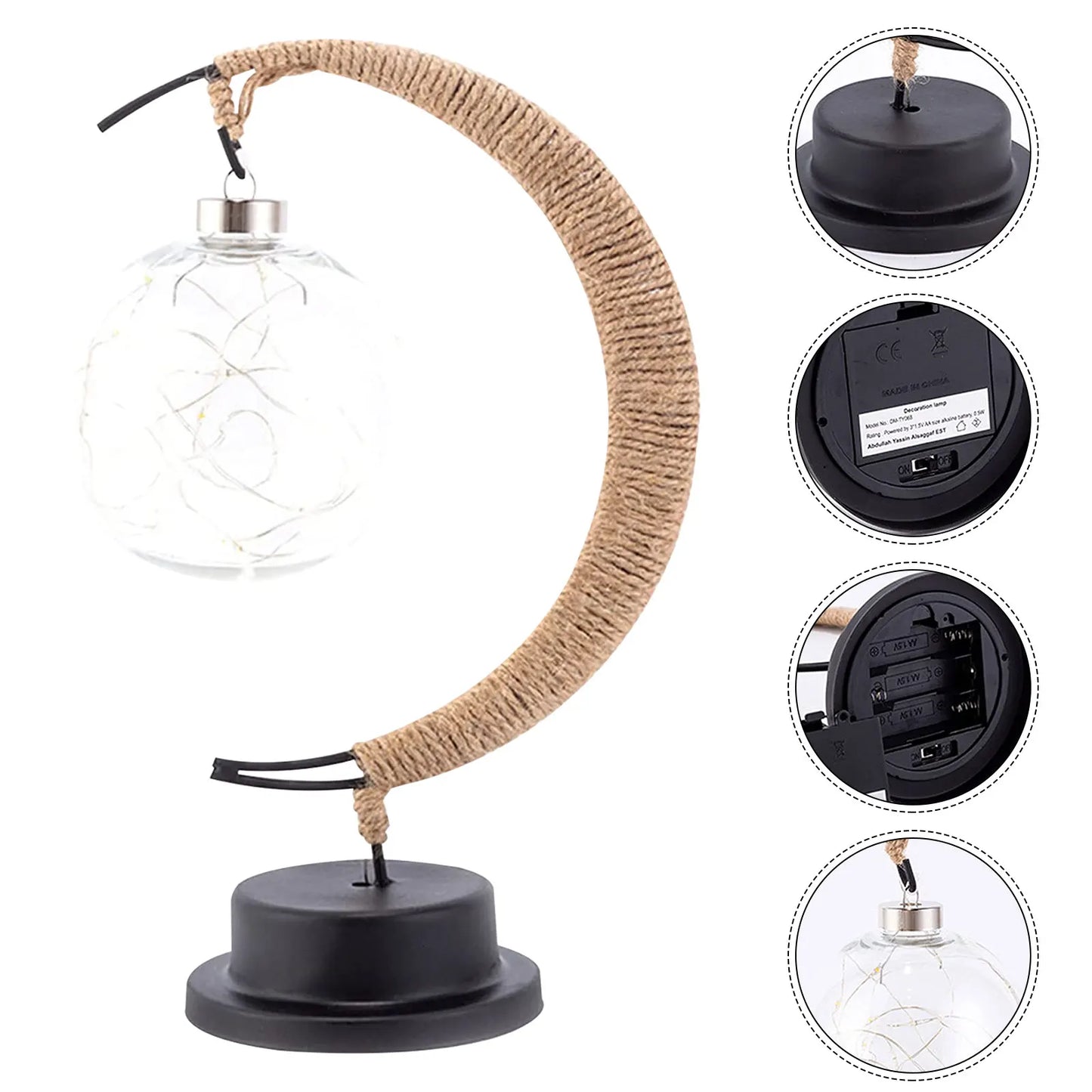 Vom Mond Inspirierte LED Tischlampe Mit Touch-Aktivierung