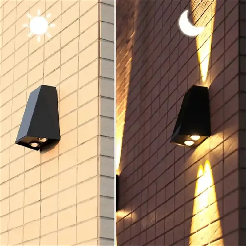 SolarWand: Moderne LED Wandleuchte mit Solarbetrieb