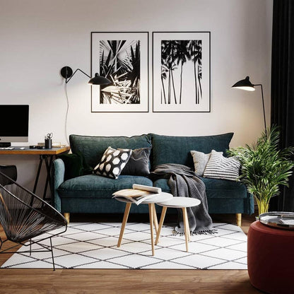 Moderne Wandleuchte Mit Zwei Armen Aus Der Mitte Des Jahrhunderts