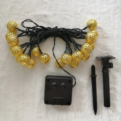 Solar LED Gartenlampe Im Marokkanischen Stil
