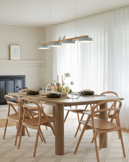 Moderne 4 Runde LED Pendelleuchte