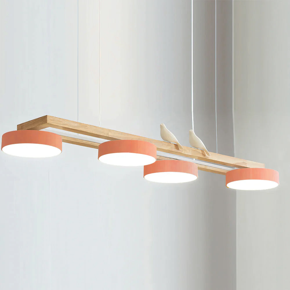 Moderne 4 Runde LED Pendelleuchte