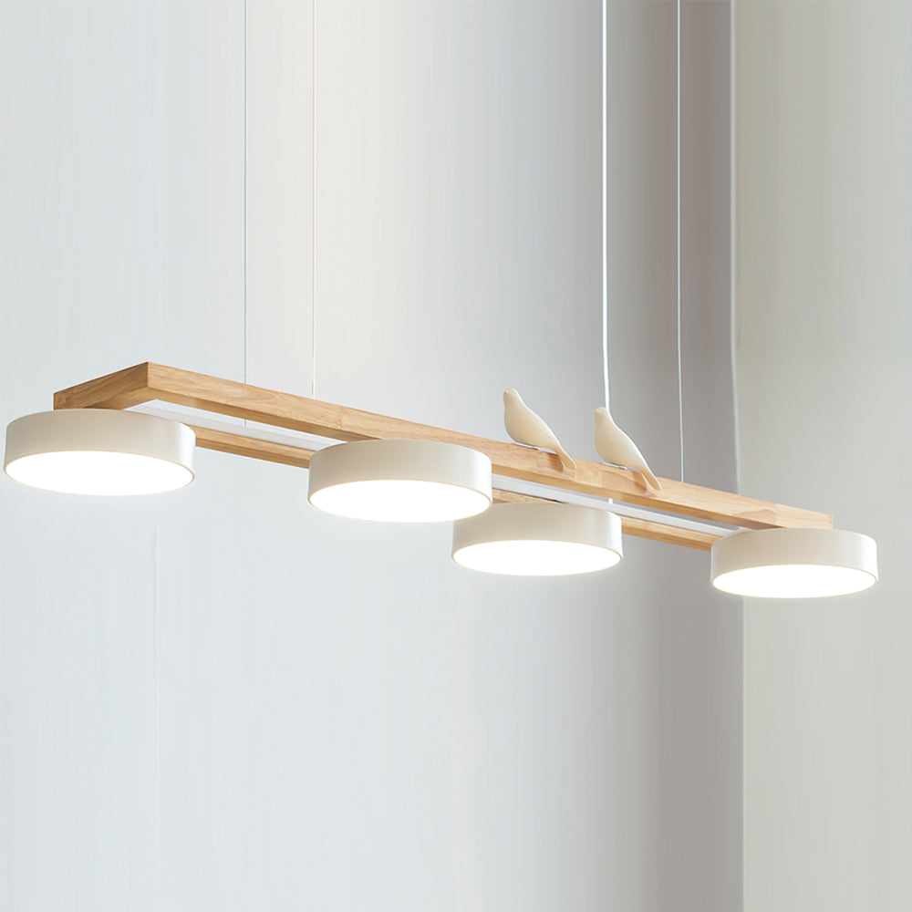 Moderne 4 Runde LED Pendelleuchte
