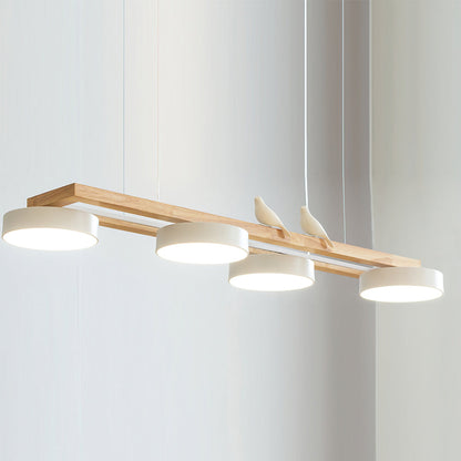 Moderne 4 Runde LED Pendelleuchte