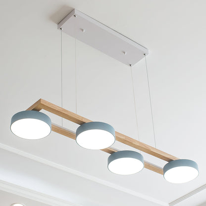 Moderne 4 Runde LED Pendelleuchte