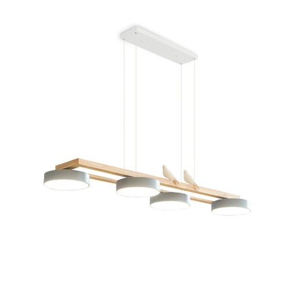 Moderne 4 Runde LED Pendelleuchte