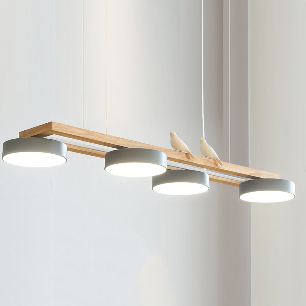 Moderne 4 Runde LED Pendelleuchte