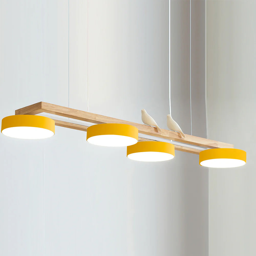 Moderne 4 Runde LED Pendelleuchte