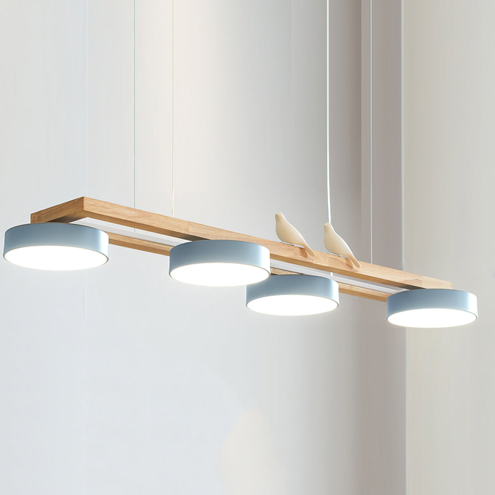 Moderne 4 Runde LED Pendelleuchte