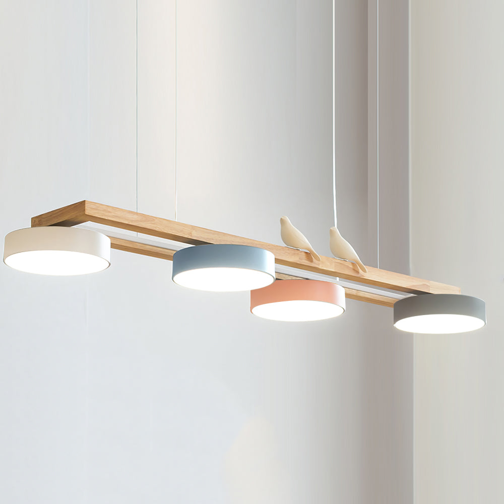 Moderne 4 Runde LED Pendelleuchte