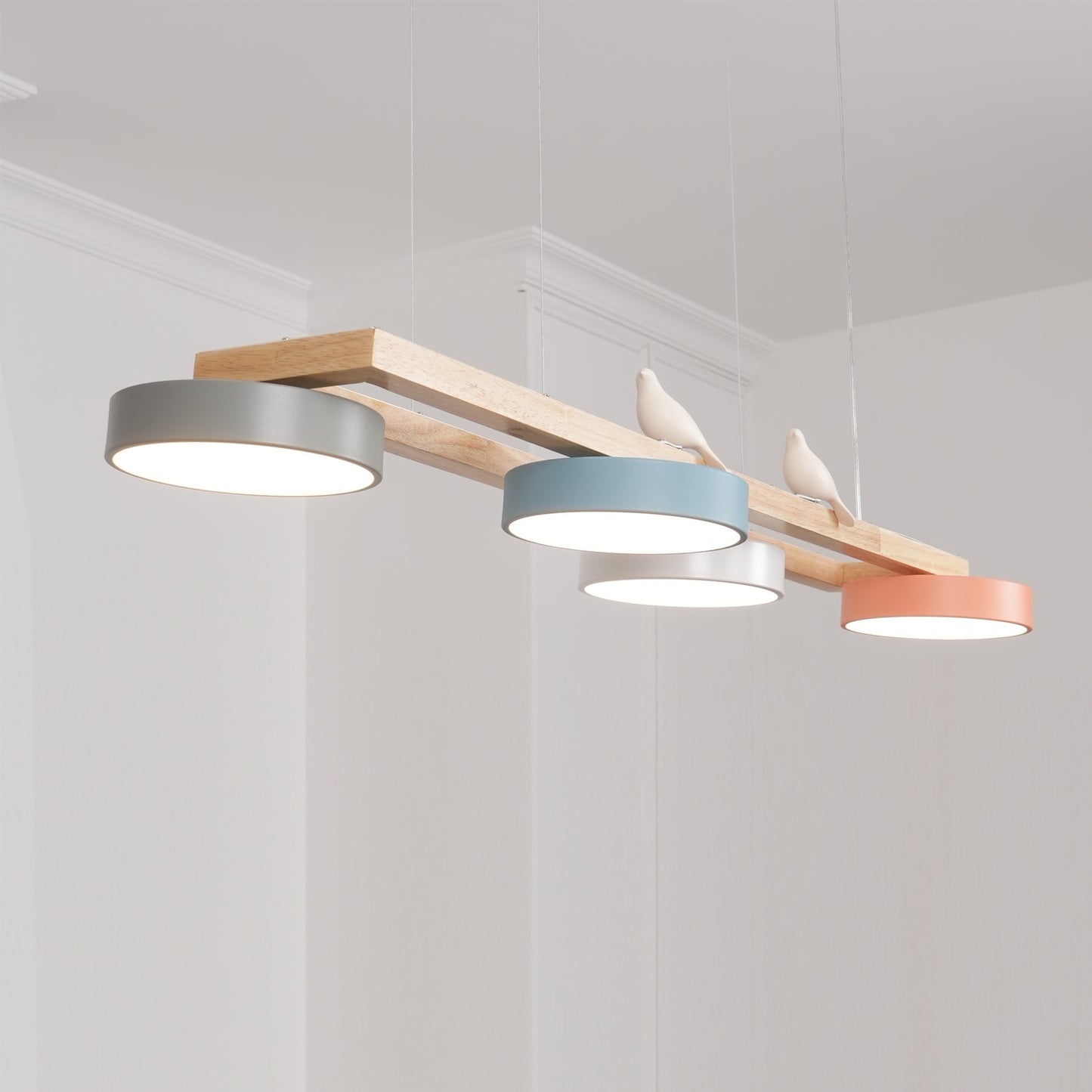 Moderne 4 Runde LED Pendelleuchte