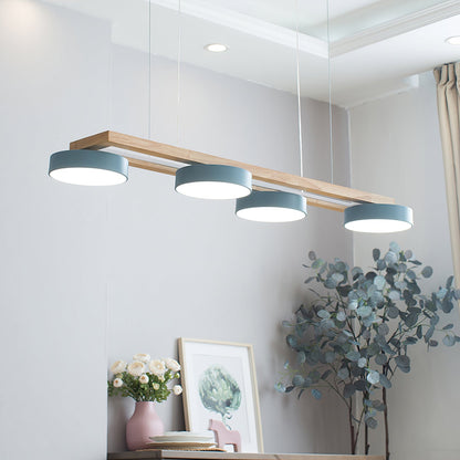 Moderne 4 Runde LED Pendelleuchte