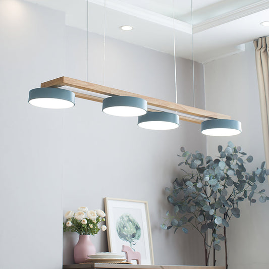 Moderne 4 Runde LED Pendelleuchte