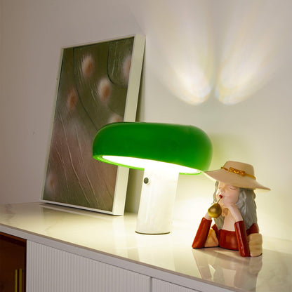 SteinLumina: Tischlampe mit Edlem Marmorsockel